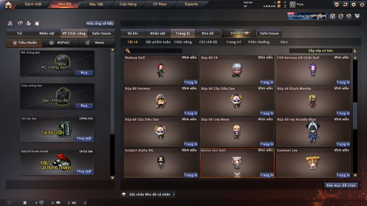 shop acc cf uy tin gia re